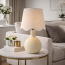 Hospitality furniture - Wavy-Edge Rattan Ceramic Table Lamp - www.oroatrade.com