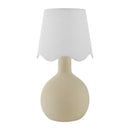 Hospitality furniture - Wavy-Edge Rattan Ceramic Table Lamp - www.oroatrade.com