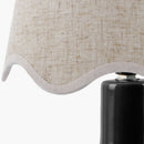 Hospitality furniture - Wavy-Edge Rattan Ceramic Table Lamp - www.oroatrade.com