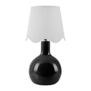Hospitality furniture - Wavy-Edge Rattan Ceramic Table Lamp - www.oroatrade.com