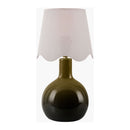 Hospitality furniture - Wavy-Edge Rattan Ceramic Table Lamp - www.oroatrade.com