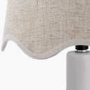 Hospitality furniture - Wavy-Edge Rattan Ceramic Table Lamp - www.oroatrade.com