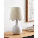 Hospitality furniture - Wavy-Edge Rattan Ceramic Table Lamp - www.oroatrade.com