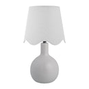 Hospitality furniture - Wavy-Edge Rattan Ceramic Table Lamp - www.oroatrade.com