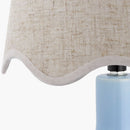 Hospitality furniture - Wavy-Edge Rattan Ceramic Table Lamp - www.oroatrade.com