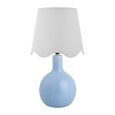 Hospitality furniture - Wavy-Edge Rattan Ceramic Table Lamp - www.oroatrade.com
