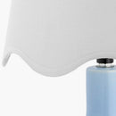 Hospitality furniture - Wavy-Edge Rattan Ceramic Table Lamp - www.oroatrade.com