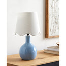Hospitality furniture - Wavy-Edge Rattan Ceramic Table Lamp - www.oroatrade.com