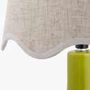 Hospitality furniture - Wavy-Edge Rattan Ceramic Table Lamp - www.oroatrade.com