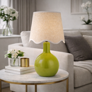 Hospitality furniture - Wavy-Edge Rattan Ceramic Table Lamp - www.oroatrade.com