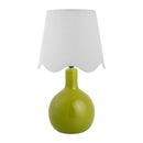 Hospitality furniture - Wavy-Edge Rattan Ceramic Table Lamp - www.oroatrade.com