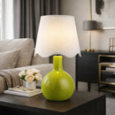 Hospitality furniture - Wavy-Edge Rattan Ceramic Table Lamp - www.oroatrade.com