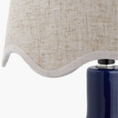 Hospitality furniture - Wavy-Edge Rattan Ceramic Table Lamp - www.oroatrade.com