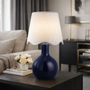 Hospitality furniture - Wavy-Edge Rattan Ceramic Table Lamp - www.oroatrade.com