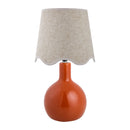 Hospitality furniture - Wavy-Edge Rattan Ceramic Table Lamp - www.oroatrade.com