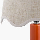 Hospitality furniture - Wavy-Edge Rattan Ceramic Table Lamp - www.oroatrade.com