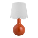 Hospitality furniture - Wavy-Edge Rattan Ceramic Table Lamp - www.oroatrade.com
