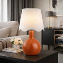 Hospitality furniture - Wavy-Edge Rattan Ceramic Table Lamp - www.oroatrade.com
