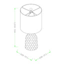 Contract furniture - Ivory Linen Ceramic Table Lamp - www.oroatrade.com
