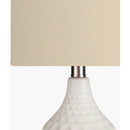 Contract furniture - Ivory Linen Ceramic Table Lamp - www.oroatrade.com