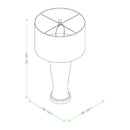 Hospitality furniture - Gray Concrete Accent Table Lamp - www.oroatrade.com