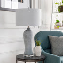 Hospitality furniture - Gray Concrete Accent Table Lamp - www.oroatrade.com