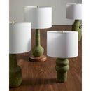 Hospitality furniture - Rustic Green Ceramic Table Lamp - www.oroatrade.com