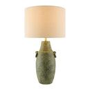 Hospitality furniture - Handpainted Green Ceramic Table Lamp - www.oroatrade.com