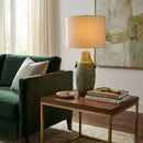 Hospitality furniture - Handpainted Green Ceramic Table Lamp - www.oroatrade.com