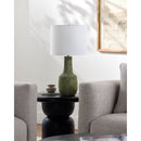 Hospitality furniture - Rustic Green Ceramic Table Lamp - www.oroatrade.com