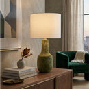 Hospitality furniture - Rustic Green Ceramic Table Lamp - www.oroatrade.com