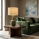 Hospitality furniture - Handpainted Green Ceramic Table Lamp - www.oroatrade.com