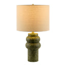 Hospitality furniture - Handpainted Green Ceramic Table Lamp - www.oroatrade.com
