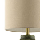 Hospitality furniture - Handpainted Green Ceramic Table Lamp - www.oroatrade.com