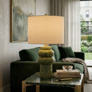Hospitality furniture - Handpainted Green Ceramic Table Lamp - www.oroatrade.com