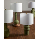 Hospitality furniture - Rustic Green Ceramic Table Lamp - www.oroatrade.com