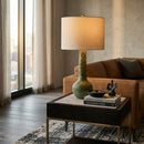 Hospitality furniture - Handpainted Green Ceramic Table Lamp - www.oroatrade.com