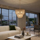 Modern European furniture - Cream Beaded Pendant Light - www.oroatrade.com