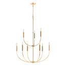 Contract furniture - Gold 9-Light Chandelier - www.oroatrade.com