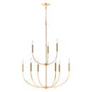 Contract furniture - Gold 9-Light Chandelier - www.oroatrade.com