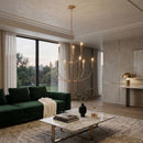 Contract furniture - Gold 9-Light Chandelier - www.oroatrade.com