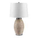 Hospitality furniture - Cement Base Linen Table Lamp - www.oroatrade.com