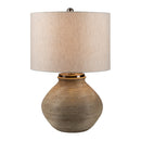 Hospitality furniture - Rounded Cement Linen Table Lamp - www.oroatrade.com