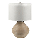 Hospitality furniture - Rounded Cement Linen Table Lamp - www.oroatrade.com