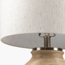 Hospitality furniture - Rounded Cement Linen Table Lamp - www.oroatrade.com
