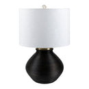 Hospitality furniture - Rounded Cement Linen Table Lamp - www.oroatrade.com