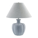 Hospitality furniture - Gray Cement Linen Table Lamp - www.oroatrade.com