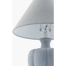 Hospitality furniture - Gray Cement Linen Table Lamp - www.oroatrade.com