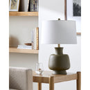 Hospitality furniture - Painted Base Linen Table Lamp - www.oroatrade.com