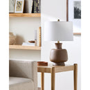 Hospitality furniture - Painted Base Linen Table Lamp - www.oroatrade.com